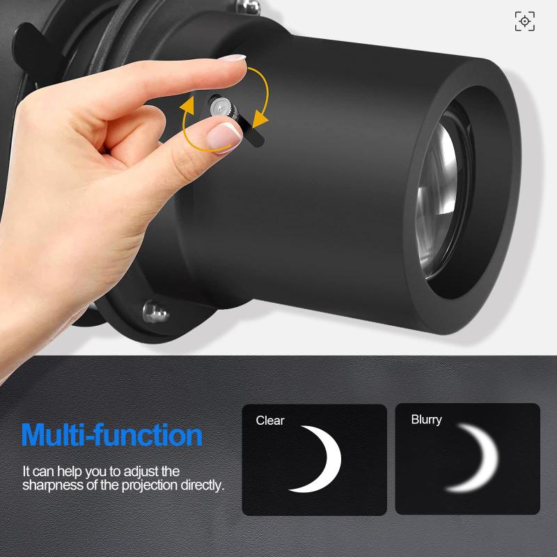 Acessório de projetor óptico Snoot Flash Wellmaking Bowens Mount